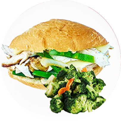 Chicken and Provolone Philly Sandwich