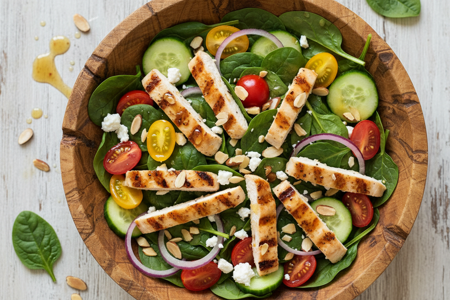 Spinach Chicken Salad